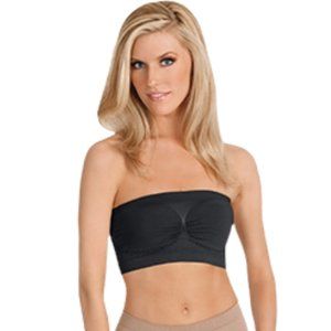 Black Strapless Bra Shaper Bust Body Support
